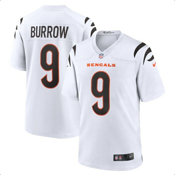NWT Cincinnati Bengals Joe Burrow #9 Nike NFL White Game Jersey - Picture 1 of 15